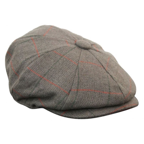 Mens Tweed Check Peaky Blinders Cap