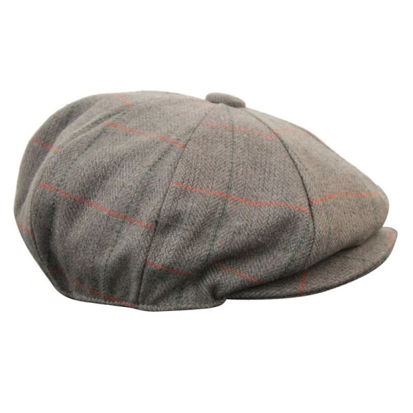 Mens Tweed Check Peaky Blinders Cap