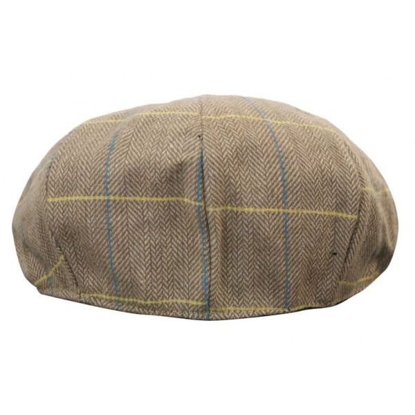 Mens Tweed Check Peaky Blinders Cap