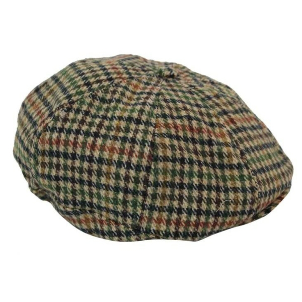 Men's Tweed 8 Panel Newsboy Hat