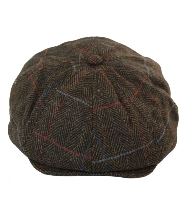 Men's Tweed 8 Panel Newsboy Hat