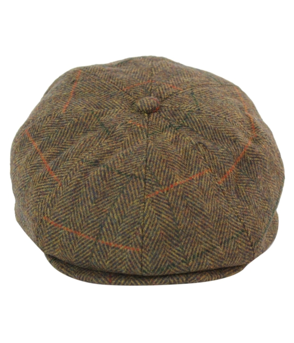 Men's Tweed 8 Panel Newsboy Hat