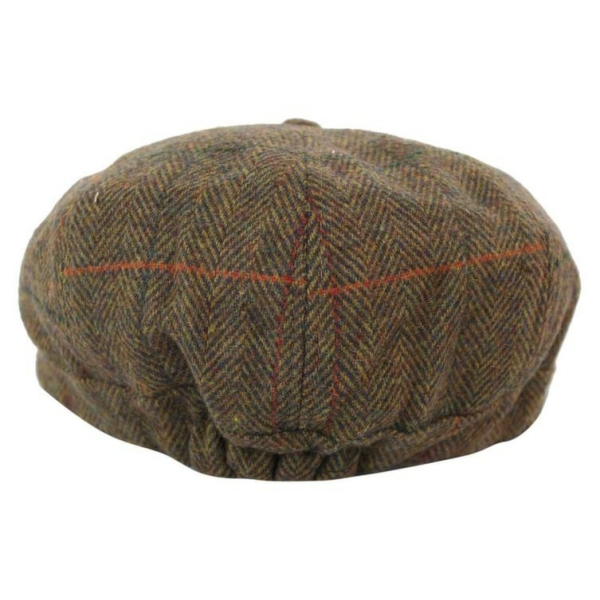 Men's Tweed 8 Panel Newsboy Hat