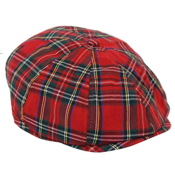 Men's Tweed 8 Panel Newsboy Hat