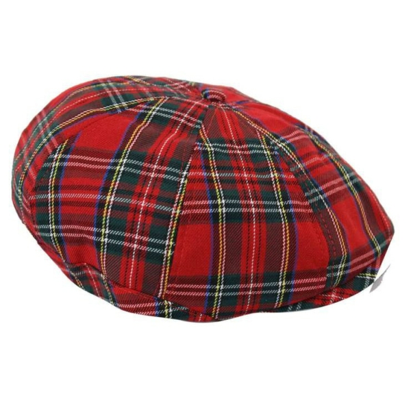 Men's Tweed 8 Panel Newsboy Hat