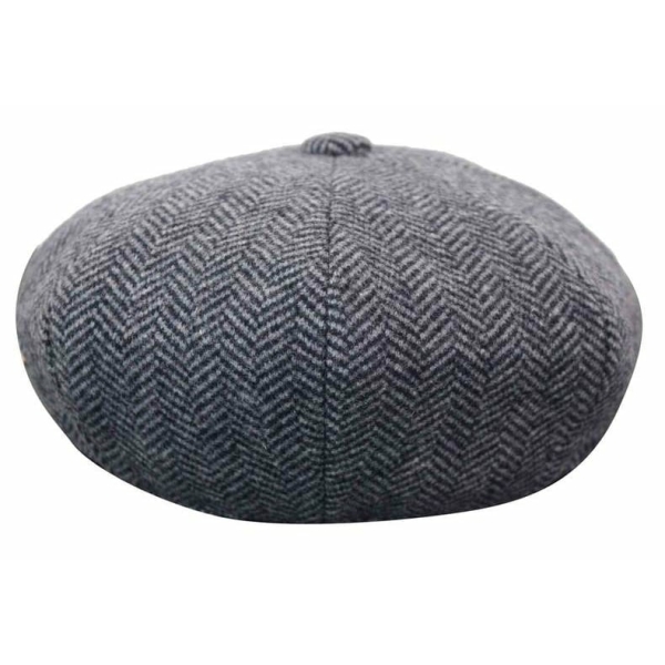 HT6316 - Mens Herringbone Tweed Peaky Blinders Hat