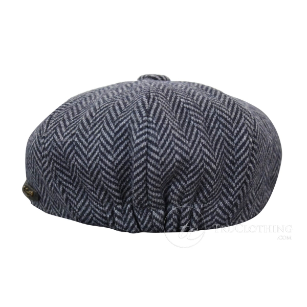 Kids Peaky Blinders Newsboy Tweed Herringbone 8 Panel Hat