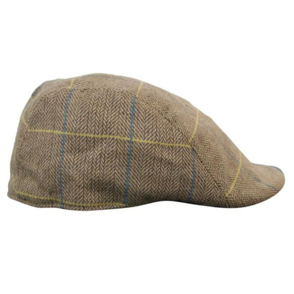 Marc Darcy DX7 Mens Tweed Vintage Retro Grandad Flat Caps Hats Peaky Blinders Check Classic