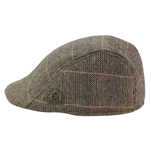 Marc Darcy DX7 Mens Tweed Vintage Retro Grandad Flat Caps Hats Peaky Blinders Check Classic