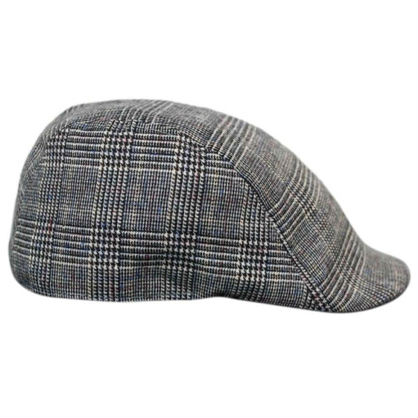 Marc Darcy Hampton Mens Tweed Vintage Retro Grandad Flat Caps Hats Peaky Blinders Check Classic