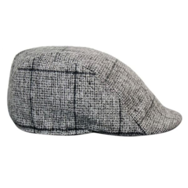 Marc Darcy Kristian Mens Tweed Vintage Retro Grandad Flat Caps Hats Peaky Blinders Check Classic