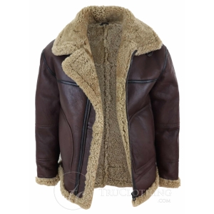 Men’s Shearling Sheepskin Flying Jacket