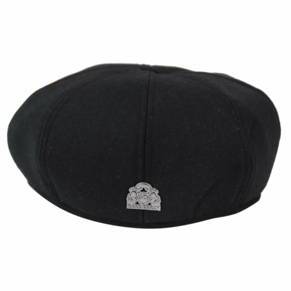 Mens 8 Panel Peaky Blinders Hat - Black