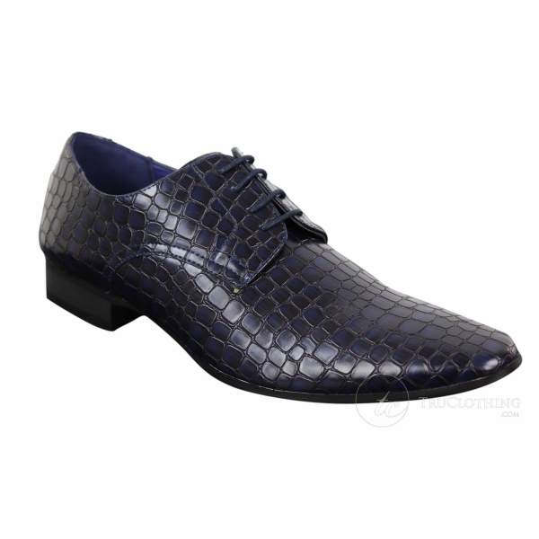 Mens Crocodile Skin Effect Shoes