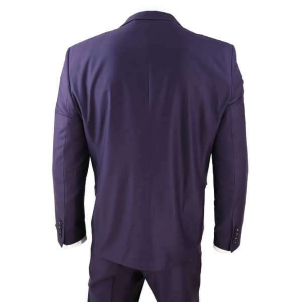 Mens Deep Purple 3 Piece Suit