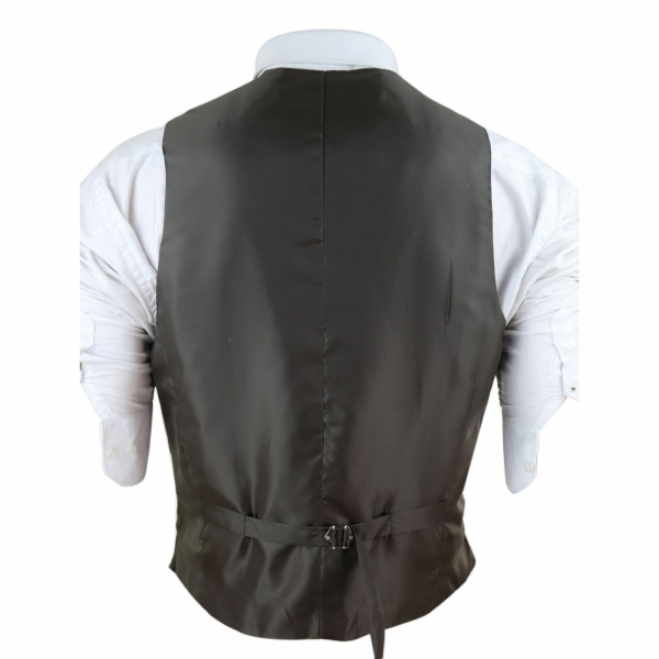 Mens Double Breasted Waistcoat with Chain - Cavani Lennox