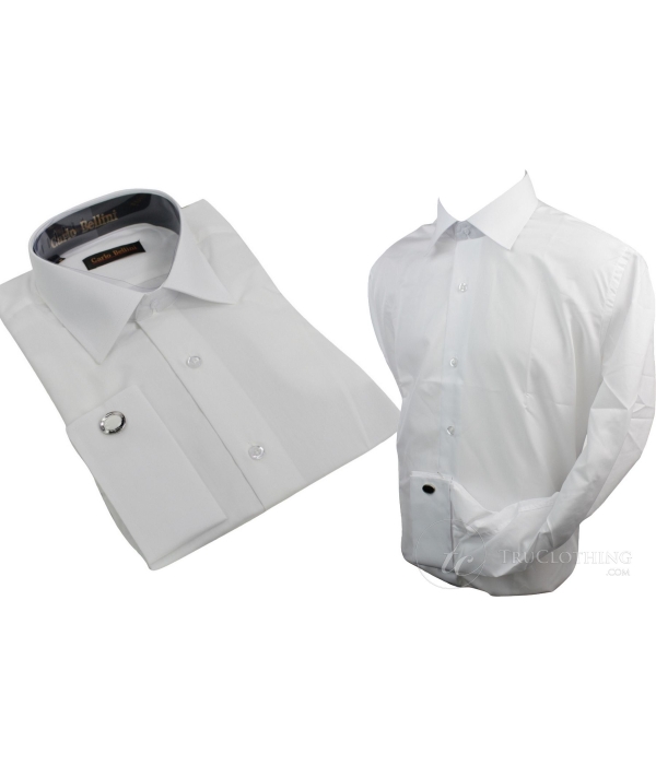 Mens Double Cuff Links Formal Dress Shirt Cotton Rich Regular Fit All Colours