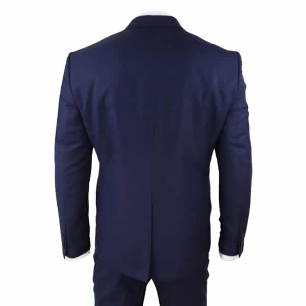 Mens Navy 3 Piece Wedding Suit