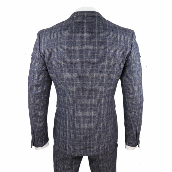 Mens Navy-Grey 3 Piece Suit - Paul Andrews Lloyd