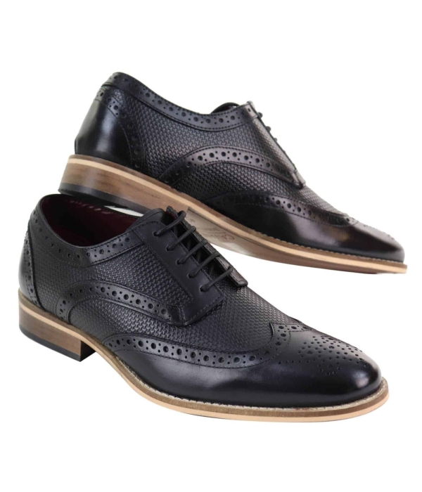 Mens Oxford Shoes with Modern Pattern