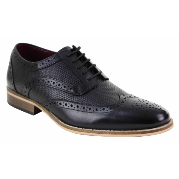 Mens Oxford Shoes with Modern Pattern