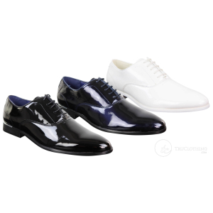 Mens Patent Shiny Formal Shoes