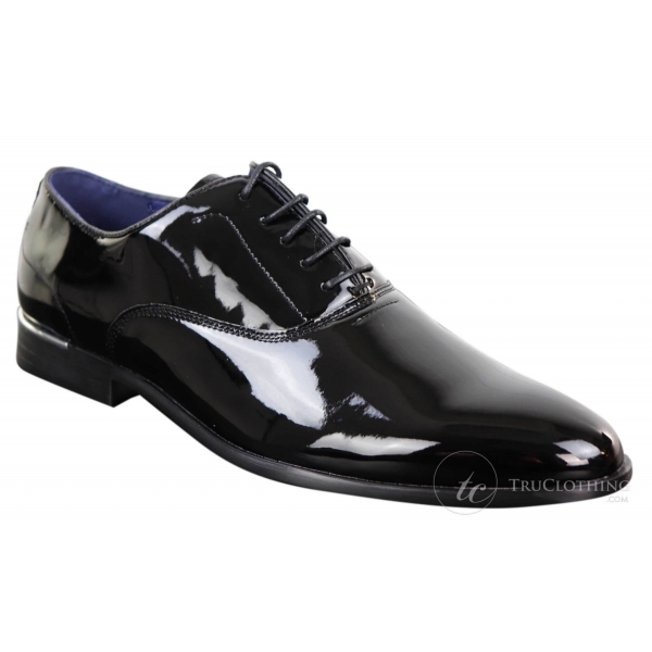 Mens Patent Shiny Formal Shoes