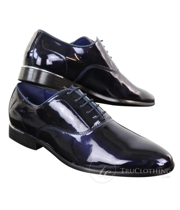 Mens Patent Shiny Formal Shoes