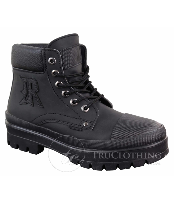 Mens PU Leather Ankle Boots