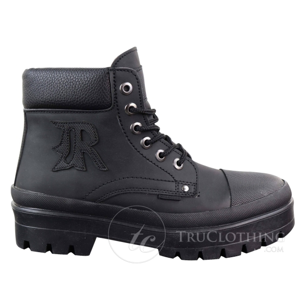 Mens PU Leather Ankle Boots