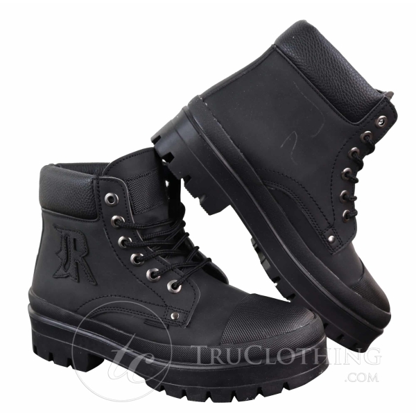 Mens PU Leather Ankle Boots