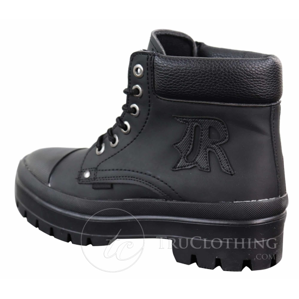 Mens PU Leather Ankle Boots