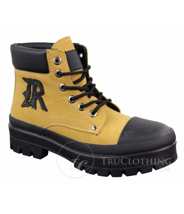 Mens PU Leather Ankle Boots