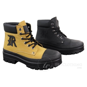 Mens PU Leather Ankle Boots