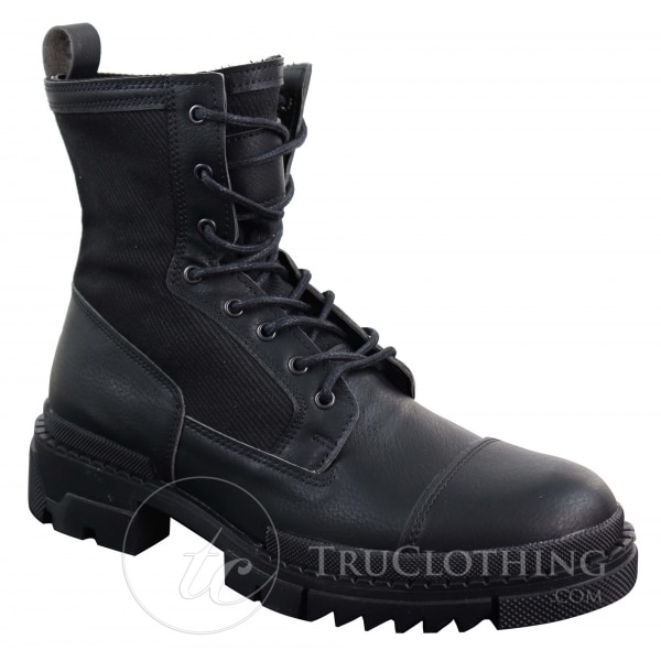 Mens PU Leather Ankle Boots