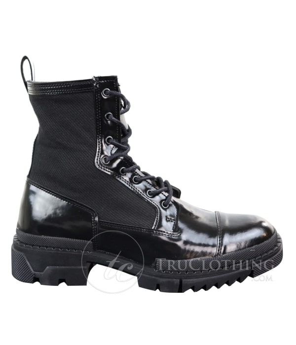 Mens PU Leather Ankle Boots