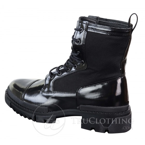 Mens PU Leather Ankle Boots