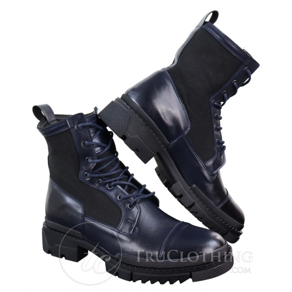 Mens PU Leather Ankle Boots