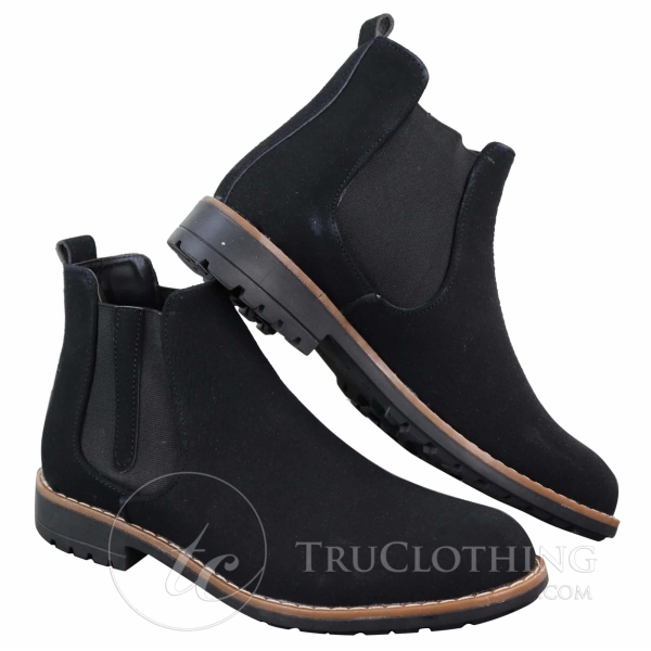 Mens PU Suede Dealer Boots