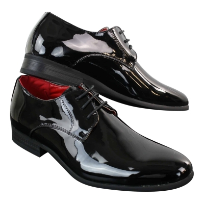 Mens Shiny Patent Formal Shoes