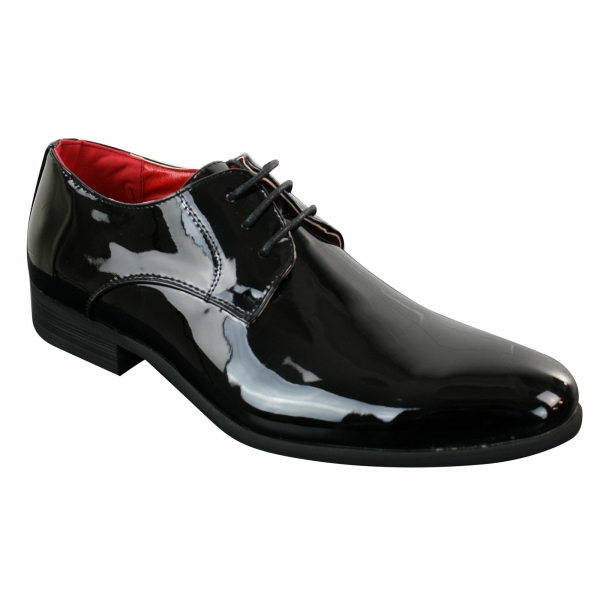 Mens Shiny Patent Formal Shoes