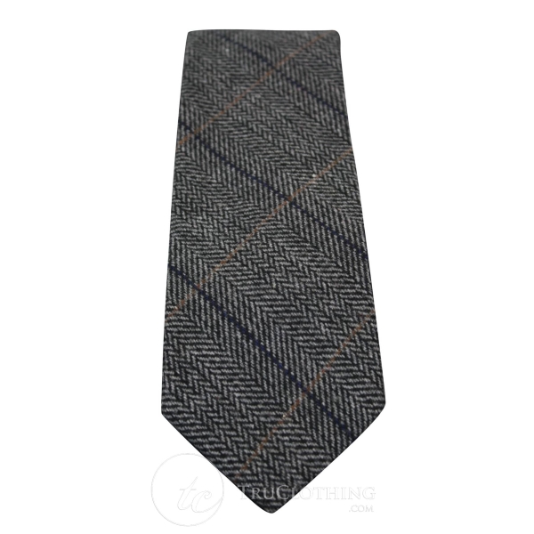 Marc Darcy Mens Tweed Herringbone Textured Marc Darcy Ties Classic Vintage Retro DX7