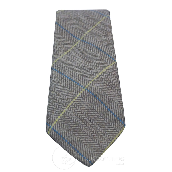 Marc Darcy Mens Tweed Herringbone Textured Marc Darcy Ties Classic Vintage Retro DX7