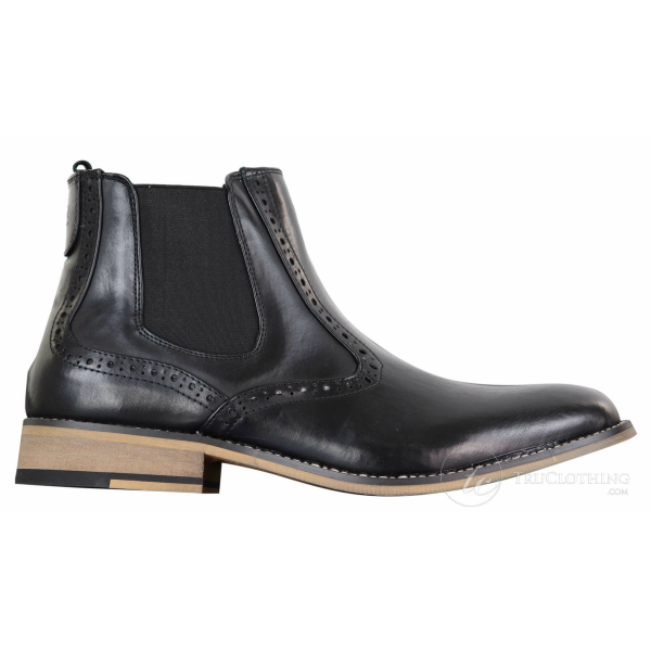 Mens Vintage Brogue Ankle Boots - Cavani Fox