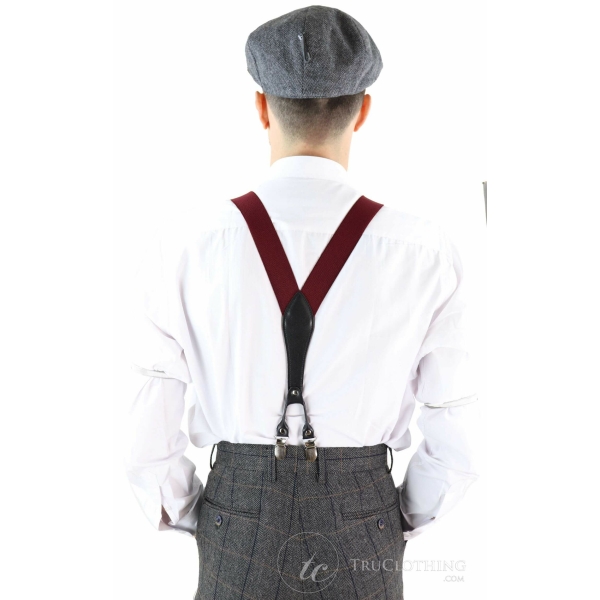 Mens Vintage Trouser Braces/Suspenders - Many Colours