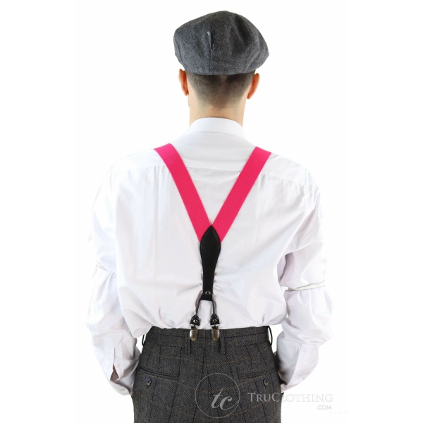 Mens Vintage Trouser Braces/Suspenders - Many Colours