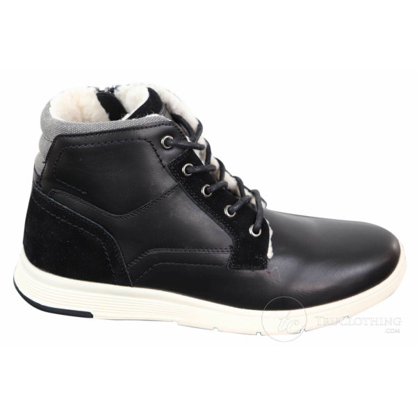 Mens Winter PU Leather Boots