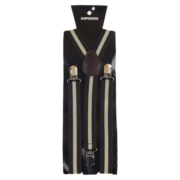 Mens Stripe Classic Trouser Suspenders