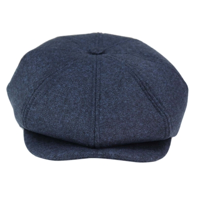 Mens 8 Panel Peaky Blinders Hat - Navy