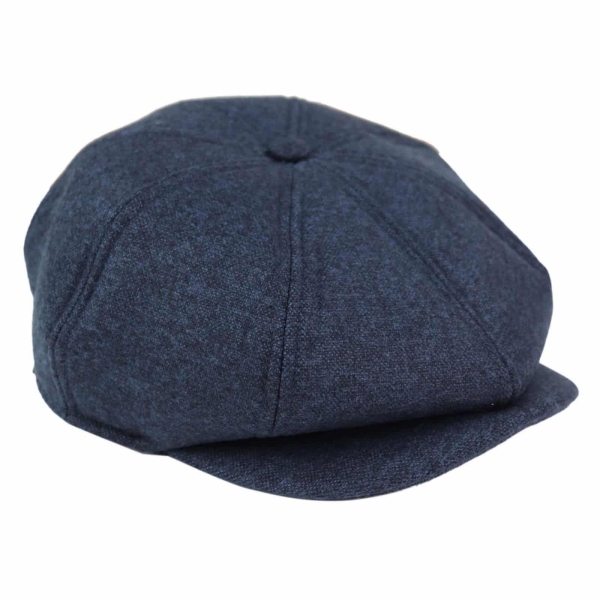 Mens 8 Panel Peaky Blinders Hat - Navy